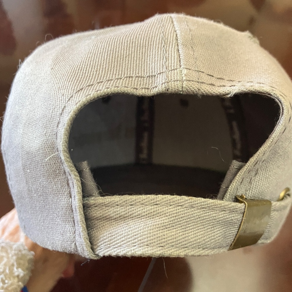 Adjustable Customized Beige Baseball Hat to Announce Recovery - Picture 3 of 5